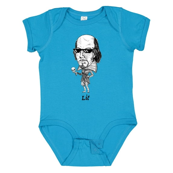 Inktastic Lit Shakespeare Bobble Boys or Girls Baby Bodysuit