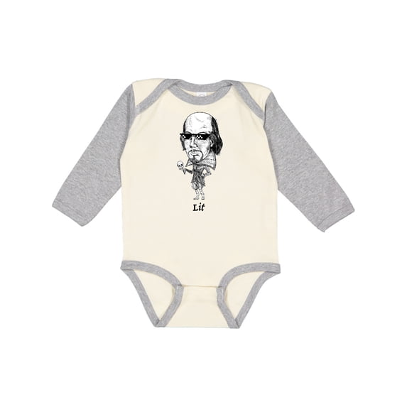 Inktastic Lit Shakespeare Bobble Boys or Girls Long Sleeve Baby Bodysuit