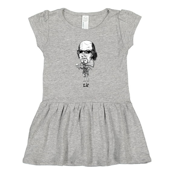 Inktastic Lit Shakespeare bobble Girls Toddler Dress