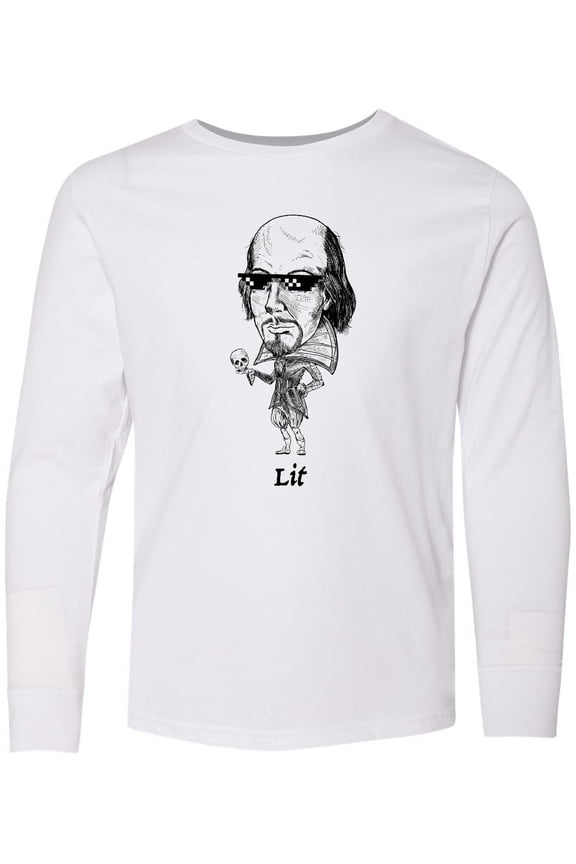 Lit Shakespeare bobble Long Sleeve Youth T-Shirt