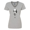thumbnail image 1 of Inktastic Lit Shakespeare bobble Women's V-Neck T-Shirt, 1 of 5