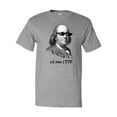 thumbnail image 1 of Inktastic Lit Since 1776 Lit Ben Franklin T-Shirt, 1 of 5