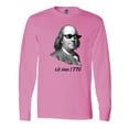 thumbnail image 1 of Inktastic Lit since 1776 Lit Ben Franklin Long Sleeve T-Shirt, 1 of 5