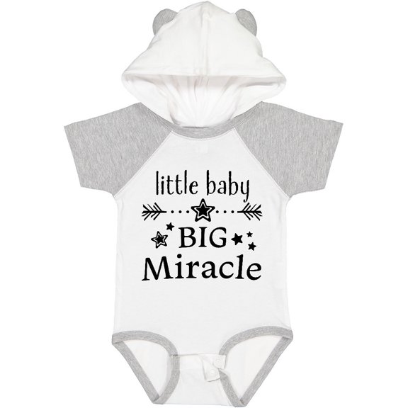 Inktastic Little Baby, Big Miracle Boys or Girls Baby Bodysuit