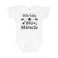 thumbnail image 1 of Inktastic Little Baby, Big Miracle Boys or Girls Baby Bodysuit, 1 of 5