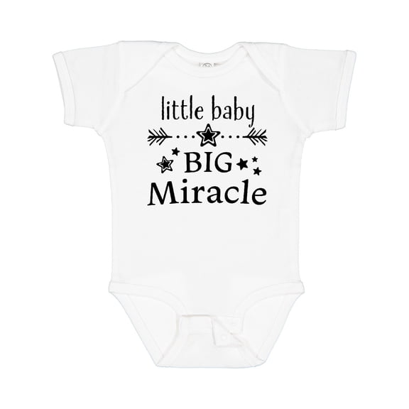 Inktastic Little Baby, Big Miracle Boys or Girls Baby Bodysuit