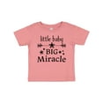 thumbnail image 1 of Inktastic Little Baby, Big Miracle Boys or Girls Baby T-Shirt, 1 of 5