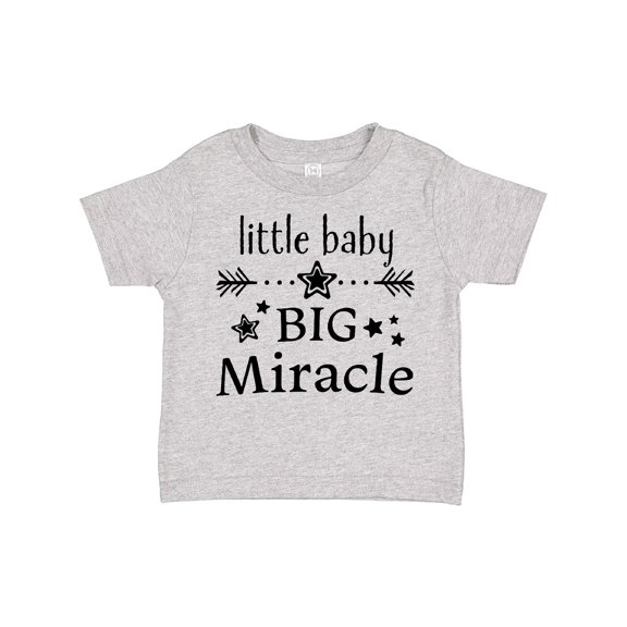 Inktastic Little Baby, Big Miracle Boys or Girls Toddler T-Shirt