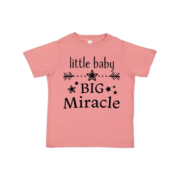 Inktastic Little Baby, Big Miracle Boys or Girls Toddler T-Shirt