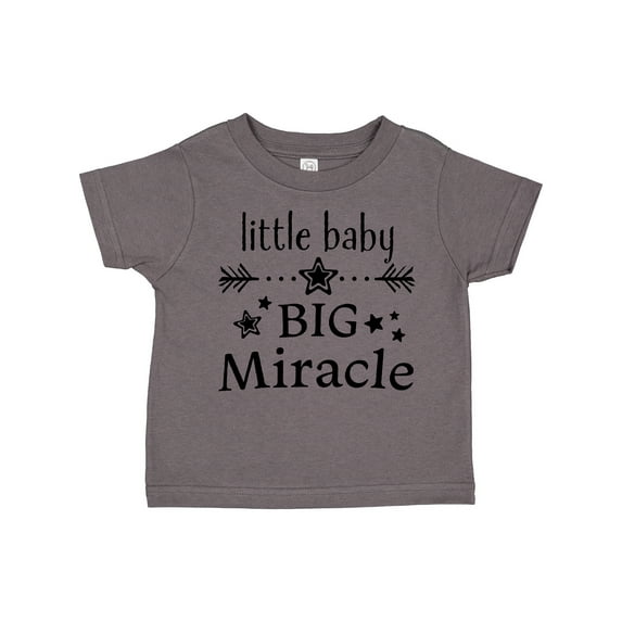 Inktastic Little Baby, Big Miracle Boys or Girls Toddler T-Shirt