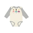thumbnail image 1 of Inktastic Little Ballerina Trio Girls Long Sleeve Baby Bodysuit, 1 of 5