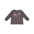thumbnail image 1 of Inktastic Little Ballerina Trio Girls Long Sleeve Toddler T-Shirt, 1 of 5