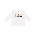 thumbnail image 1 of Inktastic Little Ballerina Trio Girls Long Sleeve Toddler T-Shirt, 1 of 5