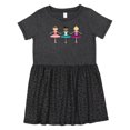 thumbnail image 1 of Inktastic Little Ballerina Trio Girls Toddler Dress, 1 of 5