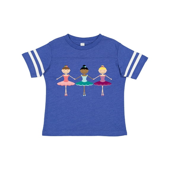 Inktastic Little Ballerina Trio Girls Toddler T-Shirt