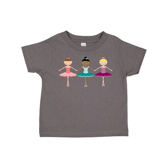 Inktastic Little Ballerina Trio Girls Toddler T-Shirt