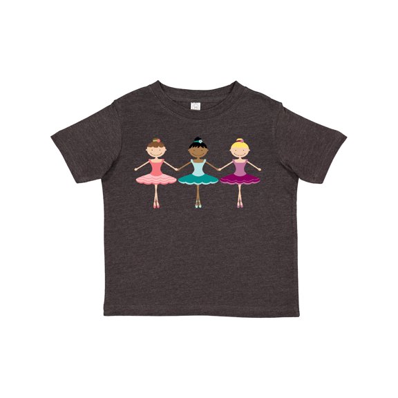 Inktastic Little Ballerina Trio Girls Toddler T-Shirt