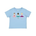 thumbnail image 1 of Inktastic Little Ballerina Trio Girls Toddler T-Shirt, 1 of 5