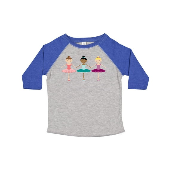 Inktastic Little Ballerina Trio Girls Toddler T-Shirt