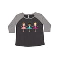 thumbnail image 1 of Inktastic Little Ballerina Trio Women's Plus Size T-Shirt, 1 of 5