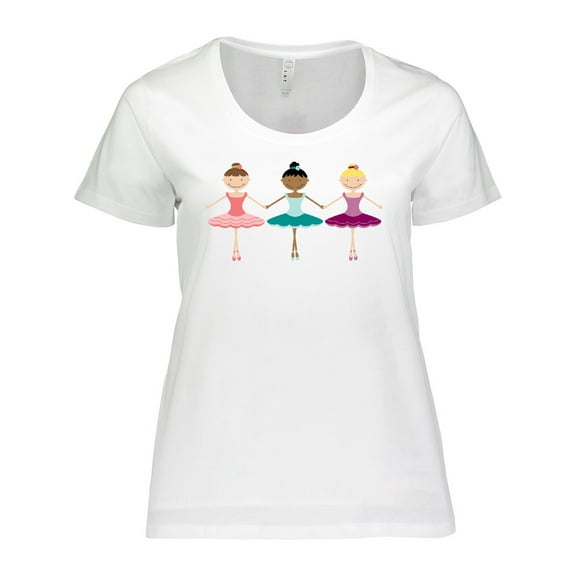 Inktastic Little Ballerina Trio Women's Plus Size T-Shirt