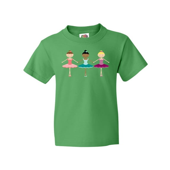 Inktastic Little Ballerina Trio Youth T-Shirt