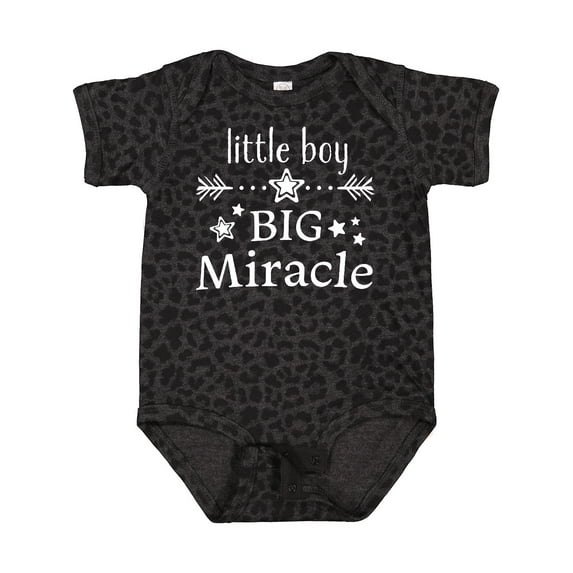 Inktastic Little Boy, Big Miracle Boys Baby Bodysuit