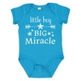 thumbnail image 1 of Inktastic Little Boy, Big Miracle Boys Baby Bodysuit, 1 of 5