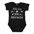 thumbnail image 1 of Inktastic Little Boy, Big Miracle Boys Baby Bodysuit, 1 of 5