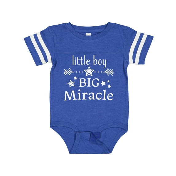 Inktastic Little Boy, Big Miracle Boys Baby Bodysuit
