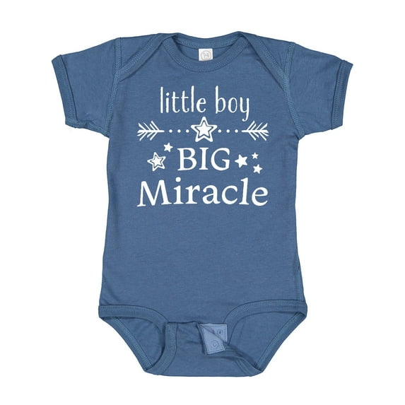 Inktastic Little Boy, Big Miracle Boys Baby Bodysuit