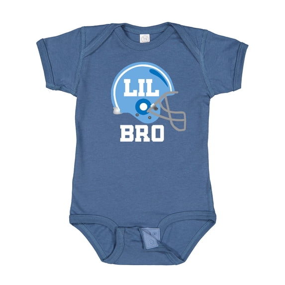 Inktastic Little Bro Football Brother Boys Baby Bodysuit
