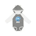 thumbnail image 1 of Inktastic Little Bro Football Brother Boys Long Sleeve Baby Bodysuit, 1 of 5