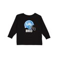 thumbnail image 1 of Inktastic Little Bro Football Brother Boys Long Sleeve Toddler T-Shirt, 1 of 5