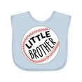 thumbnail image 1 of Inktastic Little Brother- Baseball Boys Baby Bib, 1 of 4