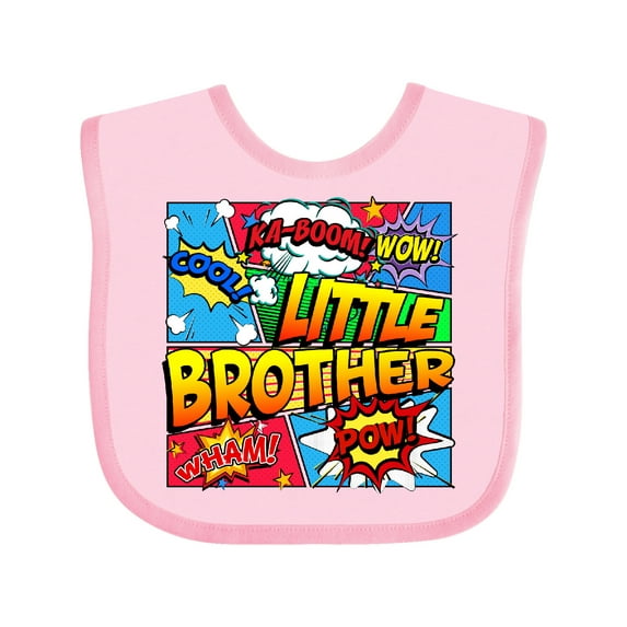 Inktastic Little Brother Comic Book Boys Baby Bib