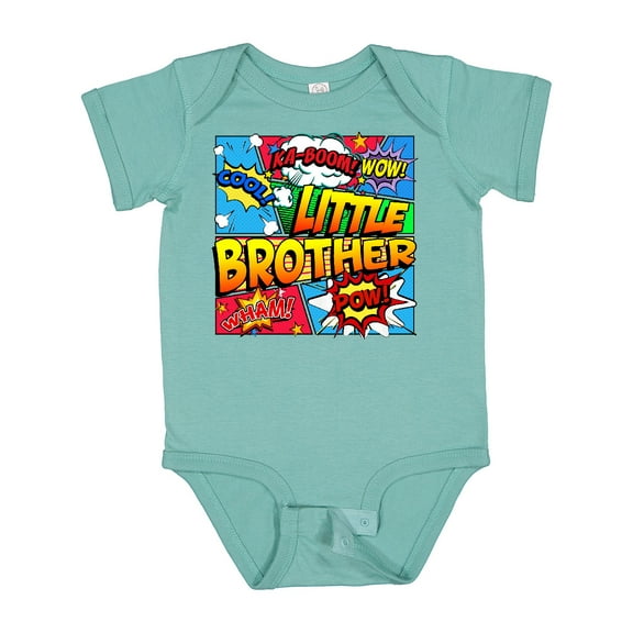 Inktastic Little Brother Comic Book Boys Baby Bodysuit
