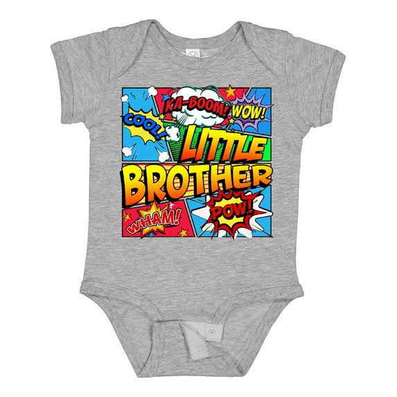 Inktastic Little Brother Comic Book Boys Baby Bodysuit