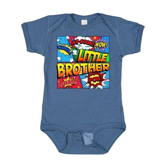 Inktastic Little Brother Comic Book Boys Baby Bodysuit