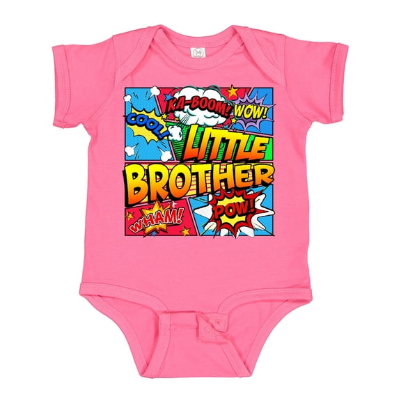 Inktastic Little Brother Comic Book Boys Baby Bodysuit