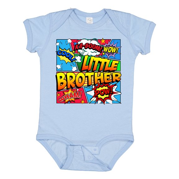 Inktastic Little Brother Comic Book Boys Baby Bodysuit