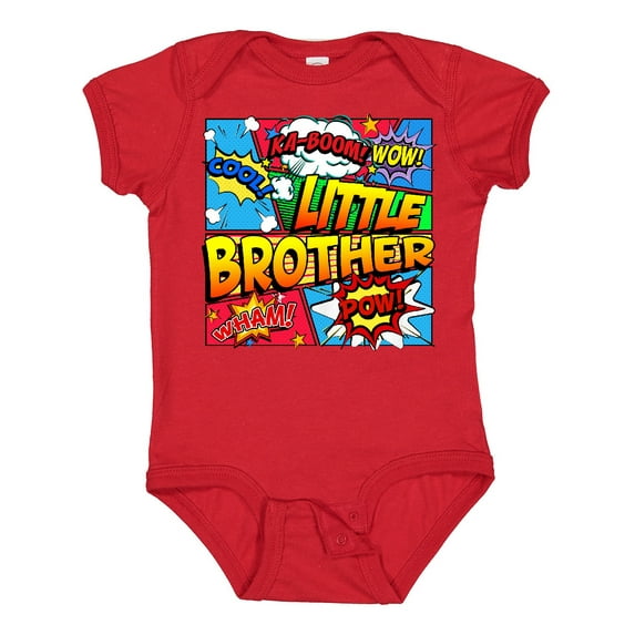 Inktastic Little Brother Comic Book Boys Baby Bodysuit