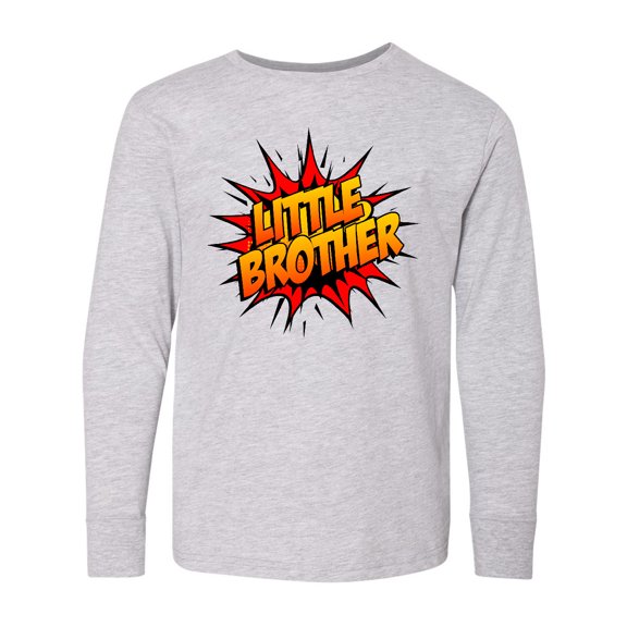 Inktastic Little Brother Comic Book Long Sleeve Youth T-Shirt