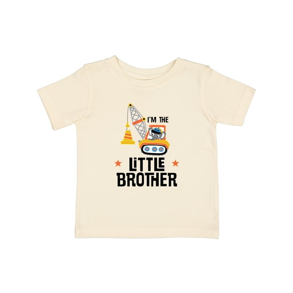 Inktastic Little Brother Construction Truck Boys Boys Baby T-Shirt