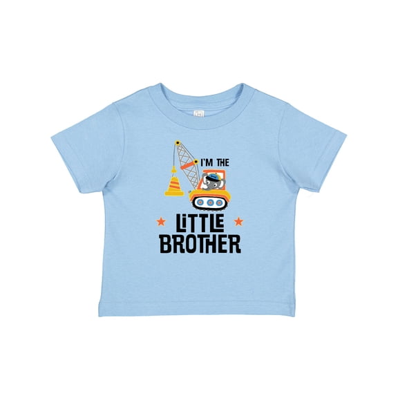 Inktastic Little Brother Construction Truck Boys Boys Baby T-Shirt