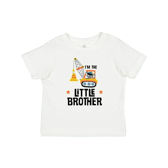 Inktastic Little Brother Construction Truck Boys Boys Baby T-Shirt