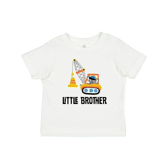 Inktastic Little Brother Construction Truck Boys Boys Baby T-Shirt