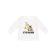 thumbnail image 1 of Inktastic Little Brother Construction Truck Boys Boys Long Sleeve Toddler T-Shirt, 1 of 5