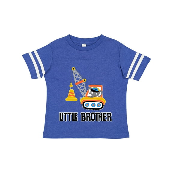Inktastic Little Brother Construction Truck Boys Boys Toddler T-Shirt