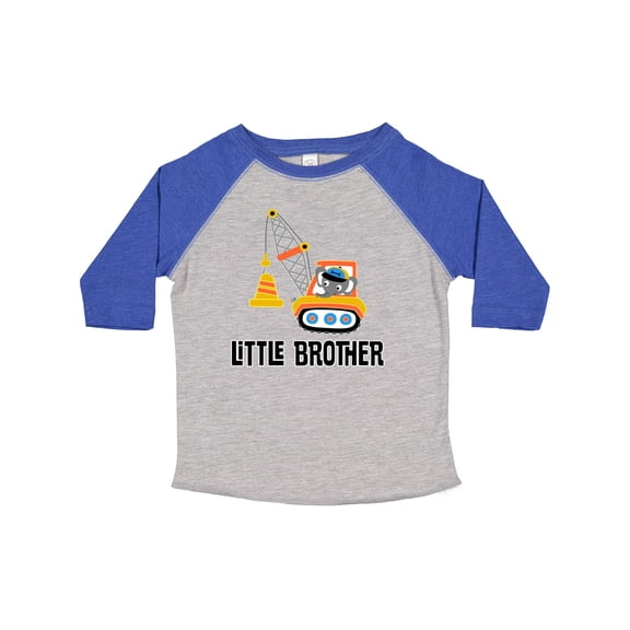 Inktastic Little Brother Construction Truck Boys Boys Toddler T-Shirt